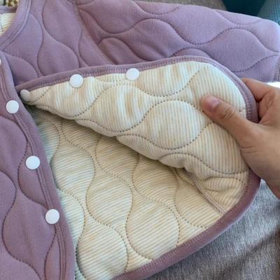 儿童保暖校服学生内胆秋冬新款男童三层夹棉女童加厚外套棉衣套装