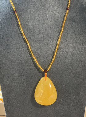 琥珀蜜蜡随型金珀黄蜜吊坠47*36*17克重22.51g-NO.270