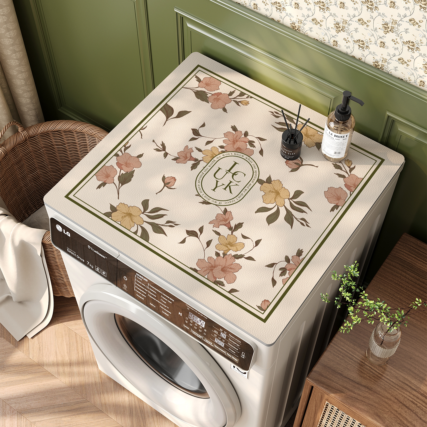 速发美式滚筒洗衣垫盖机家垫冰箱盖巾布硅胶用子防滑防晒仿皮革防