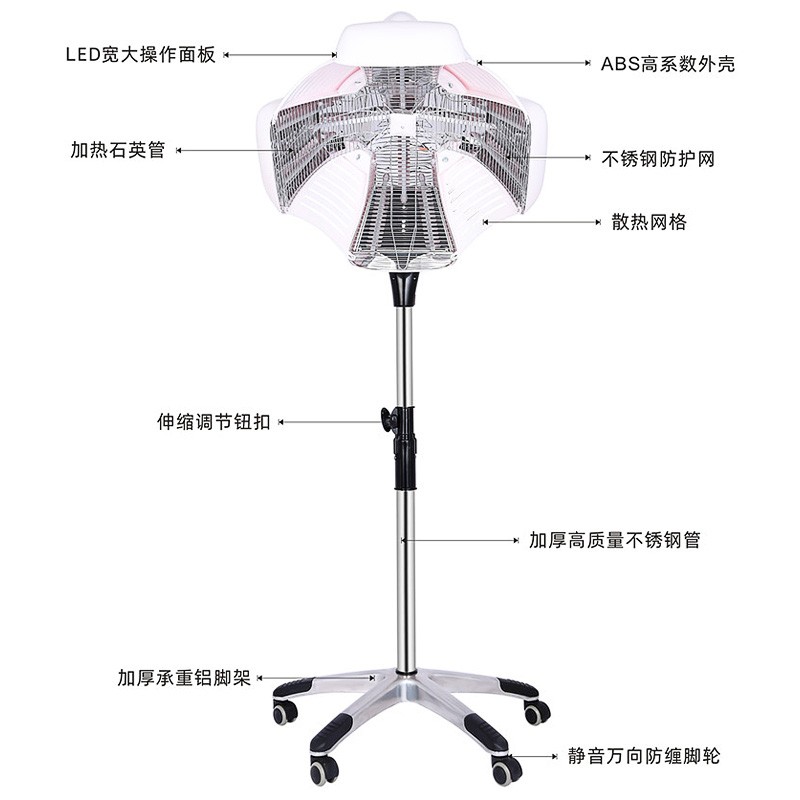 速发发廊冷烫染发焗油加热机理发店美发加热器烘发机飞碟加热烫发