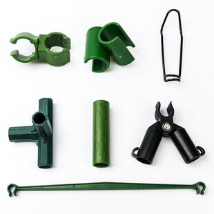 速发架艺支架搭园配件爬藤架子向交叉固定卡扣旋转大棚卡子杆子连