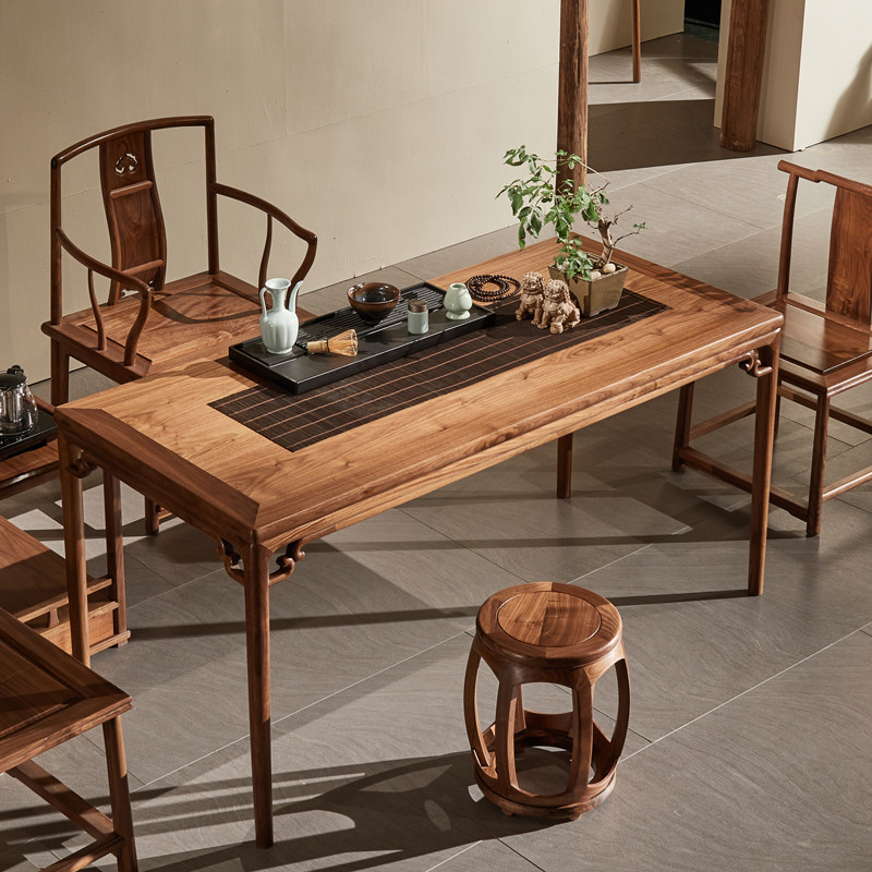 速发新中式明清明式实房小户型书木茶室家具书桌茶桌茶台茶桌椅组,住宅家具,家用茶台/茶桌,淘宝优惠券,粉丝福利购,淘宝优惠卷