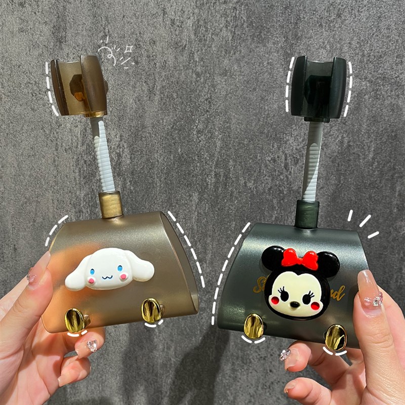 速发免打孔支架头固定神器喷头挂座可调节向花支架