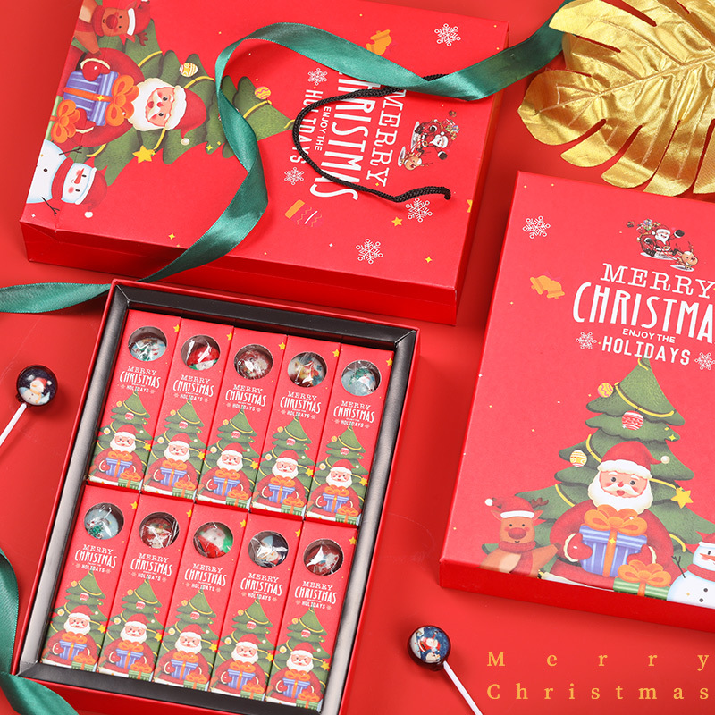 圣诞节糖果星空棒棒糖10g*10支礼盒装圣诞元旦礼物送朋友新年礼物