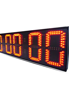 专业8英寸6位红色室外三脚架/悬挂LED数字计时器显示屏