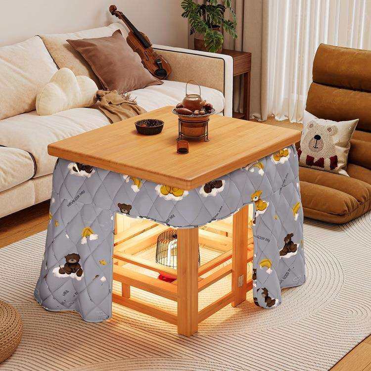 烤火桌家用可折叠餐桌取暖桌冬季烤火炉桌子一体正方形实木烤火架,畜牧/养殖物资,畜牧/养殖器械,淘宝优惠券,粉丝福利购,淘宝优惠卷