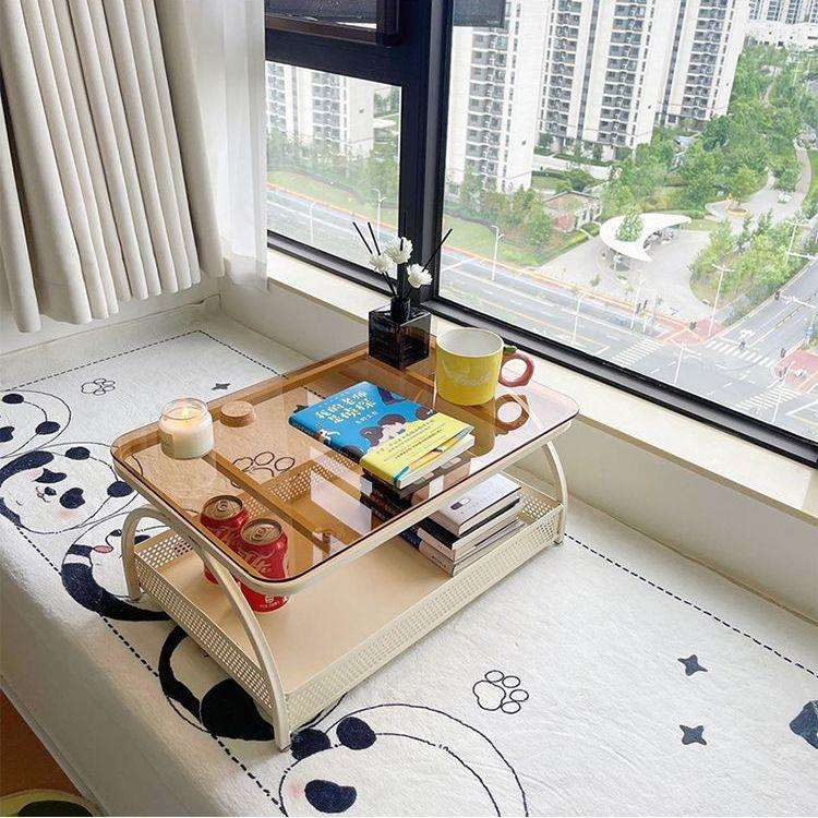 奶油风阳台茶几可移动飘窗边几榻榻米卧室简约现代创意床上小桌子