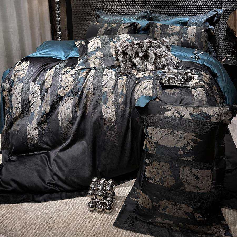 亦莱莎意式200S埃及长绒棉四件套高端色织提花全棉轻奢床上用品