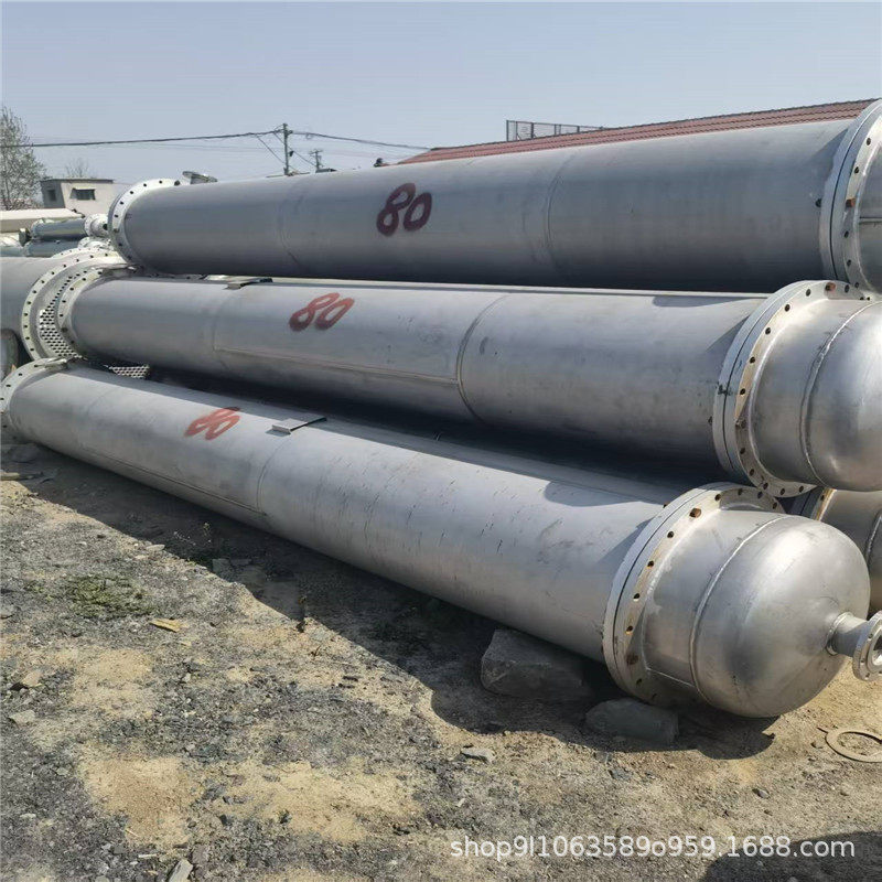 现货处理钛材列管冷凝器不锈钢无缝列管散热器200平方片式冷凝器