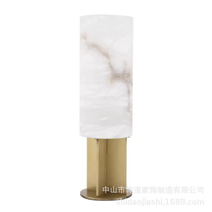 美式简约现代云石台灯创意样板房客厅设计师卧室床头书桌轻奢台灯