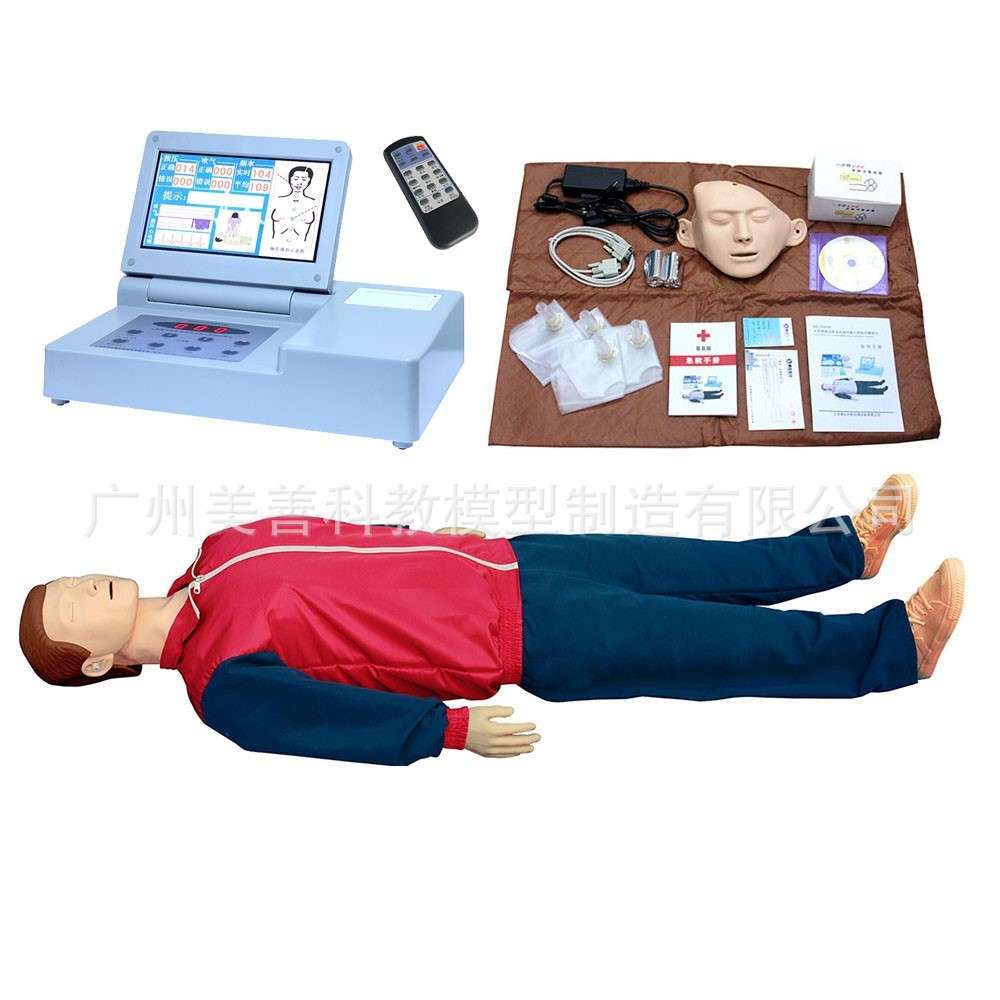 新款 心肺复苏模拟人 CPR690S 急救训练人工呼吸橡皮假人 带遥控