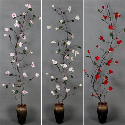现货速发花假花玉兰花藤条条婚庆植物花藤挂墙树藤塑料腾管道橱窗