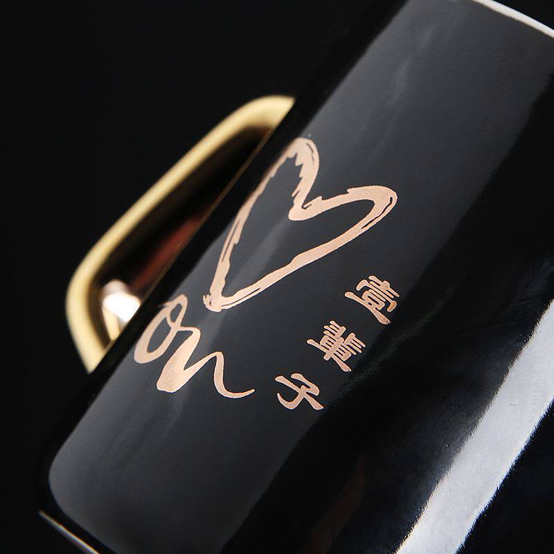 现货速发。一辈子 陶瓷牙刷杯子情侣套装家用刷牙杯子洗漱杯结婚