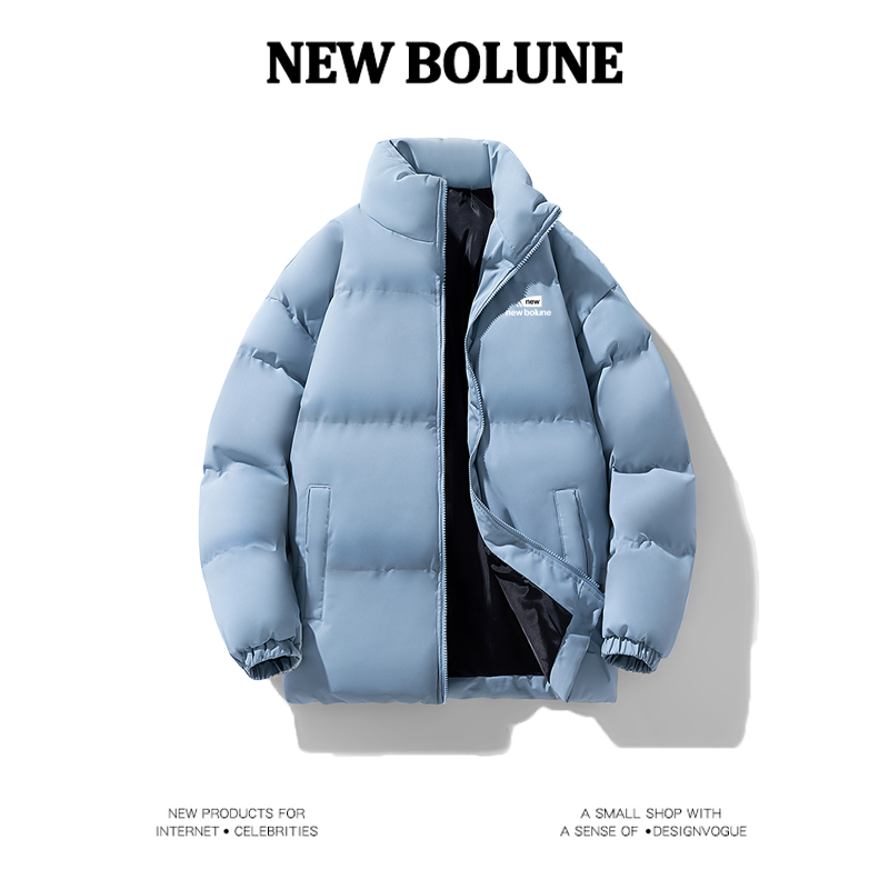 NEWBOLUNE/新百伦2025新款立领棉衣加厚保暖