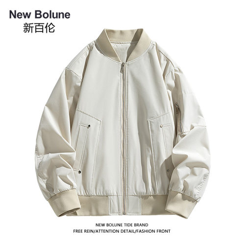 NEWBOLUNE/新百伦V领夹克春秋