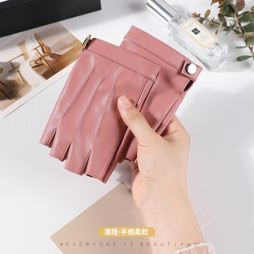 半指手套时尚多色摩托车防滑手套