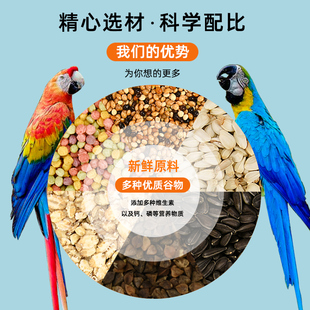 鹦鹉粮食鸟粮鸟饲料虎皮玄凤牡丹专用营养主粮混合粮适口性强