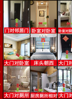 现货速发五钱门对门纯铜五串铜葫芦朱砂铜钱古币大门吉祥中国结挂