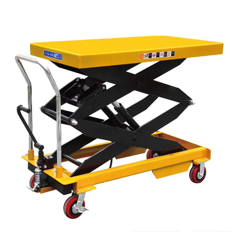 现货供应1.5吨手动平台车液压升降车pts1500油压台车液压手推车