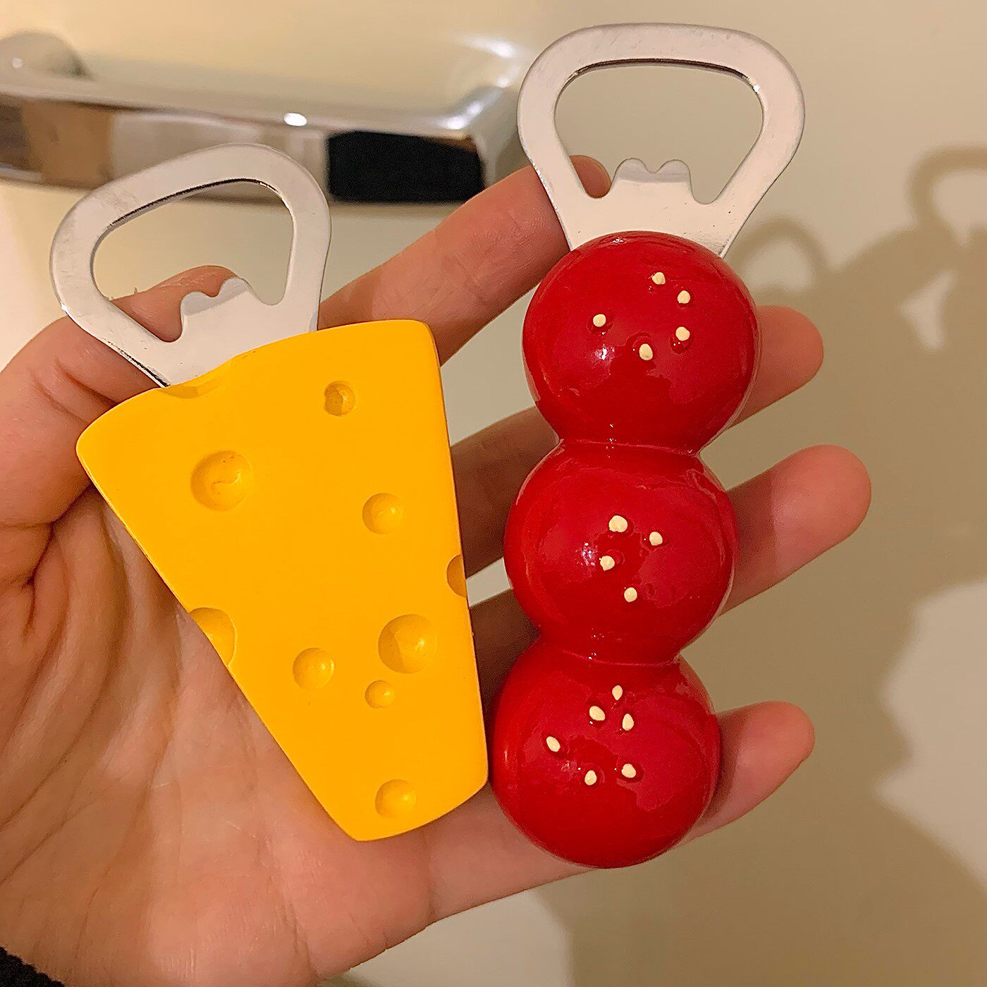 创意磁吸开瓶器糖葫芦奶酪设计开盖神器冰箱贴瓶盖起子家用可爱