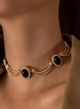 法式宫廷风~中古小众轻奢项链