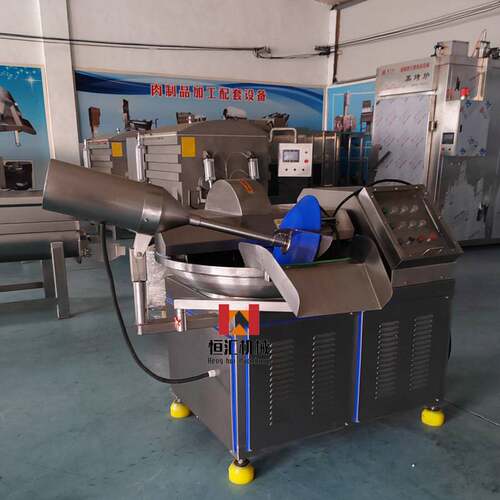 丸子加工肉馅斩切机肉泥鱼糜烤肠乳化斩拌设备千叶豆腐变频斩拌机