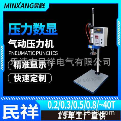 气动压力数显PLC控制数字显示压力机轴承铆压热铆切水口模切机