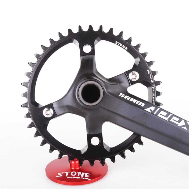 STONE  BCD110A 速联公路车 四爪曲柄牙盘片M APEX 正负齿单盘圆