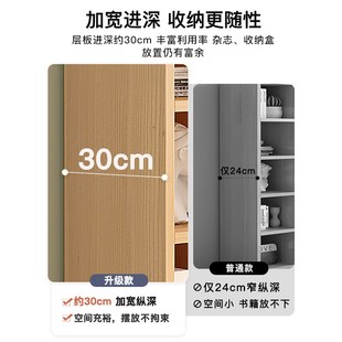 实木简易书架儿童家用客厅置物架落地J靠墙飘窗窄柜多层收纳书柜