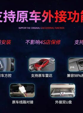 北京现代ix25/ix35车载中控屏显F示屏高清大屏导航倒车影像一体机