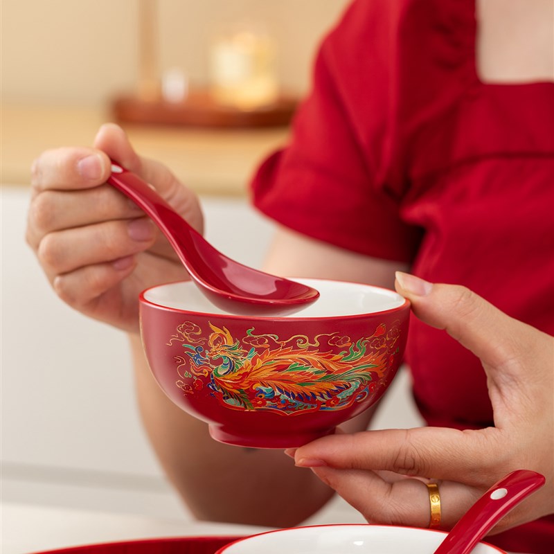 唐诚婚礼温度龙凤杯一对换口新人婚K礼祝酒杯套装嫁妆用品