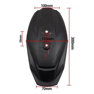 暴力鸭后挡泥板改装 适用九号Mmax110小牛NXT改装 V平叉后盾挡水盾