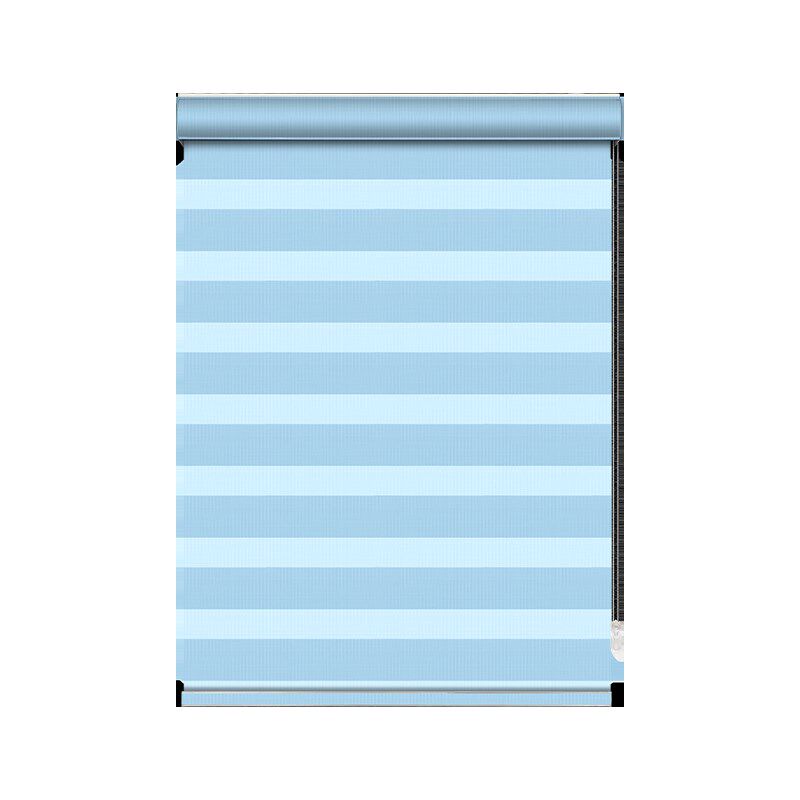 韩式卷帘卫生间防水厨房防晒百叶窗帘办公遮阳拉卷式免.打孔柔纱