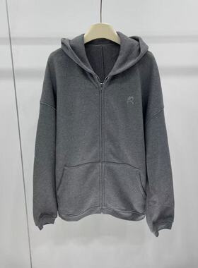 艾诺丝国内代购2025秋季新款时尚百搭宽松连帽卫衣短外套AR103037