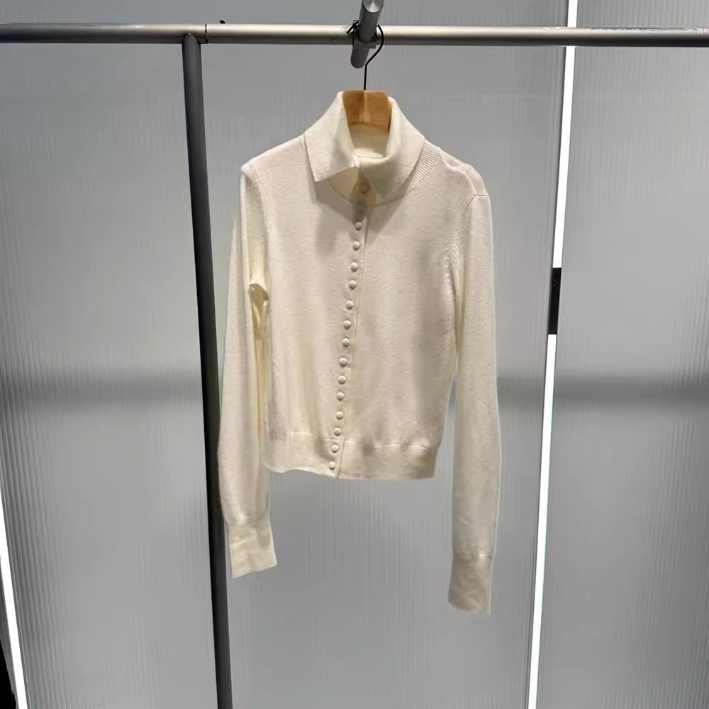 艾诺丝国内代购2025年秋冬季新款绵羊毛针织衫开衫毛衣女AR804004