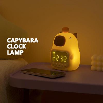 CAPYBARA CLOCK LAMP | 卡皮巴拉 豚鼠 趣味闹钟夜灯 豚门永存