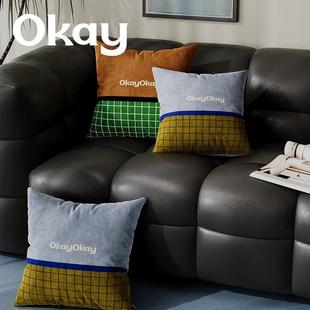 okay飞行宇宙简约客厅抱枕套沙发抱枕靠垫办公室腰枕套床头靠背垫