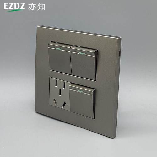 120型三开3个中子大号面板插座1个小五孔电座模块5孔中子开关