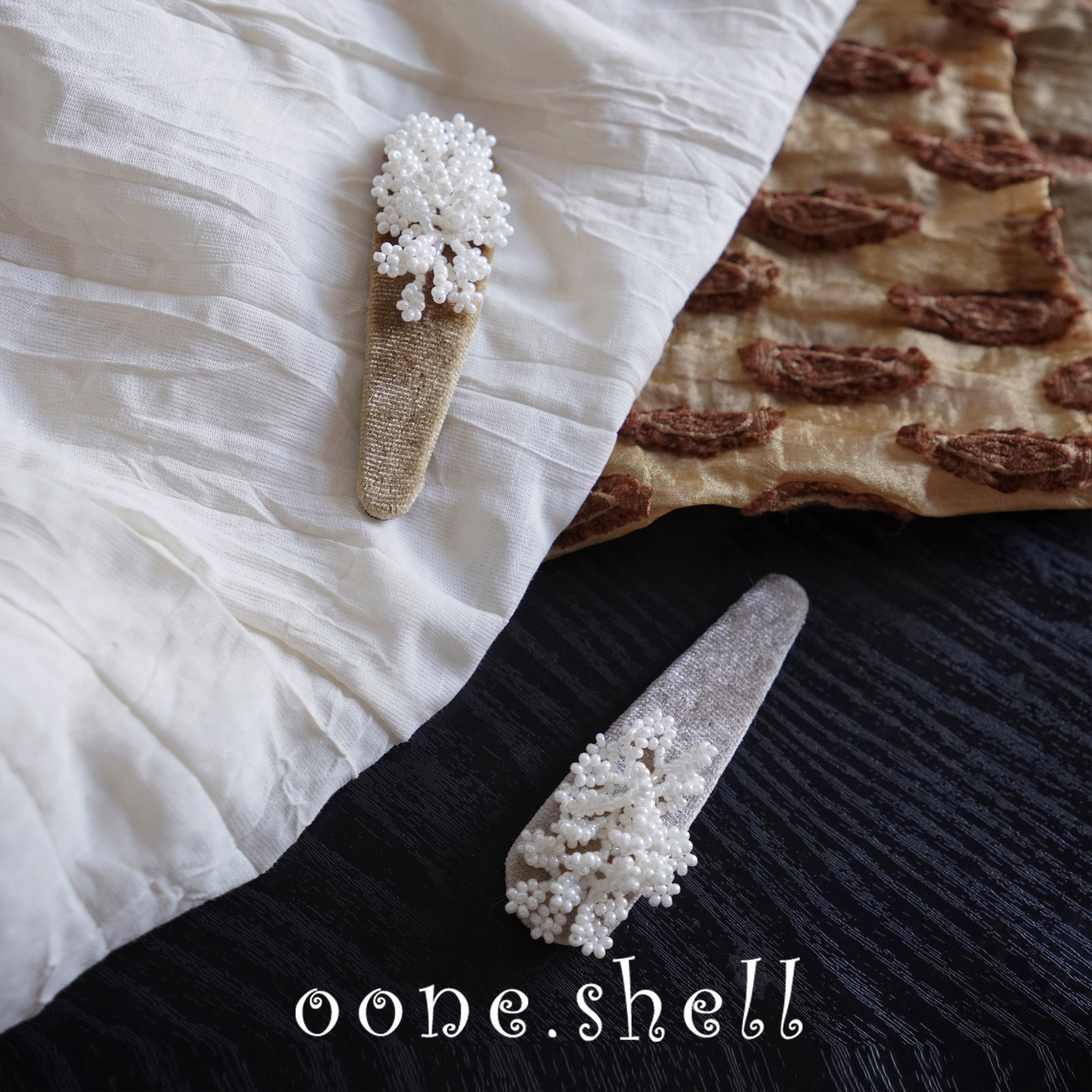 一颗贝壳原创手工发饰