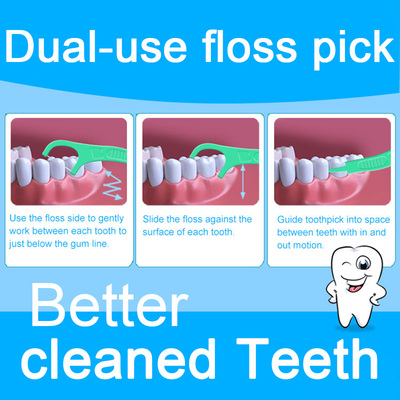 Floss牙签Toothpick细牙线棒折叠
