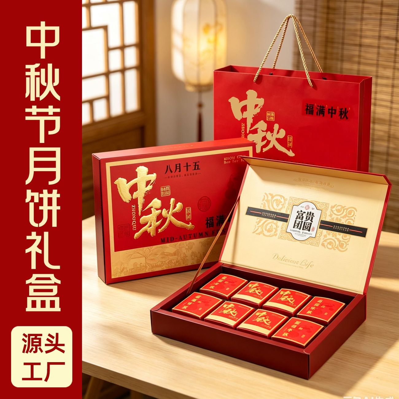 高端月饼包装盒新款中秋礼盒包装