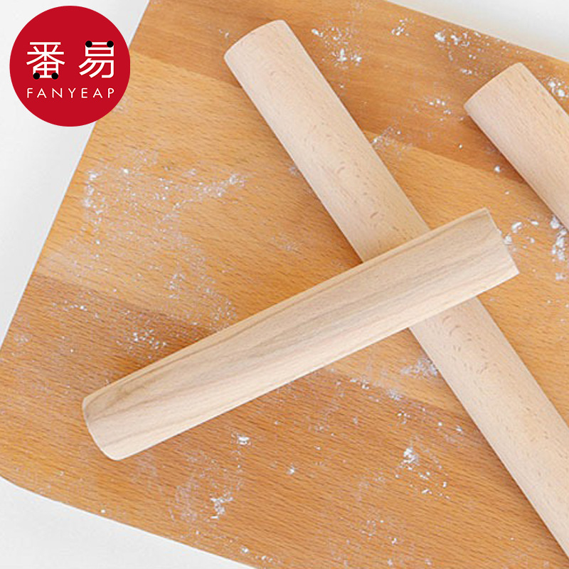 擀面杖AA1S242-实木大小压面棍家用厨房饺子皮棍擀面棒加长烘焙