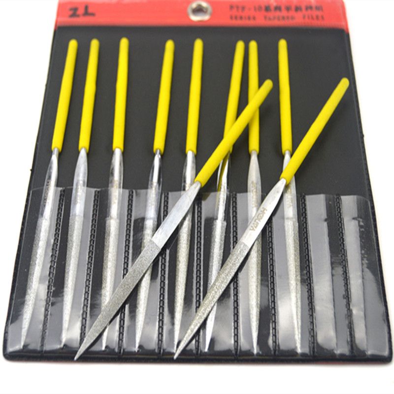 新款杨氏锉刀金刚石锉刀钻石合金锉刀半圆圆形三角平头扁锉3*包邮