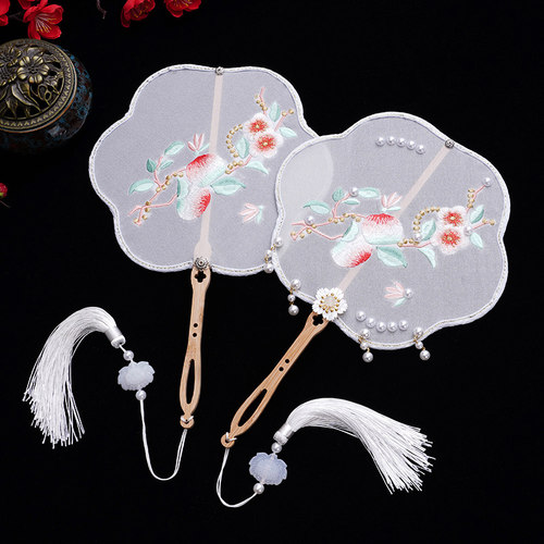 团扇旗袍汉服手持配送舞蹈专业扇