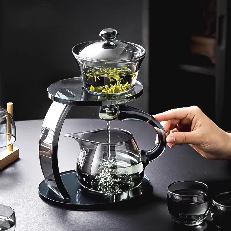 日本玻璃全自动茶具套装懒人家用吸磁感应泡茶壶冲泡功夫泡茶茶杯