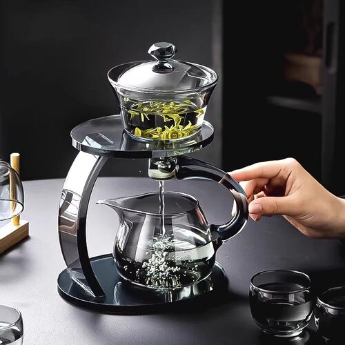 日本玻璃全自动茶具套装懒人家用吸磁感应泡茶壶冲泡功夫泡茶茶杯