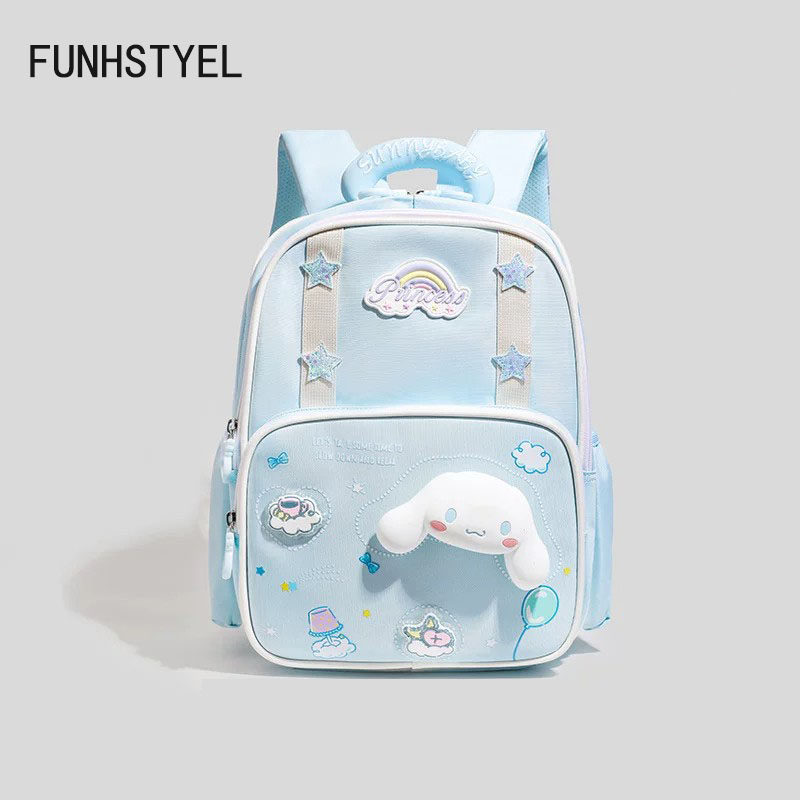 FUNHSTYLE可爱卡通双肩包女学生浅蓝色玉桂狗幼儿园小学生书包