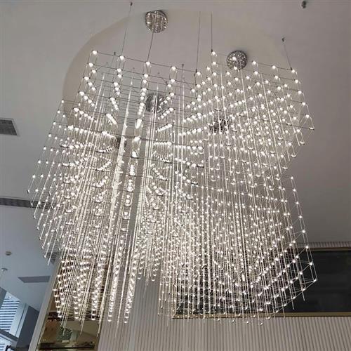 定制满天星led光立方吊灯酒店大堂商场工程灯售楼处沙盘会所灯具