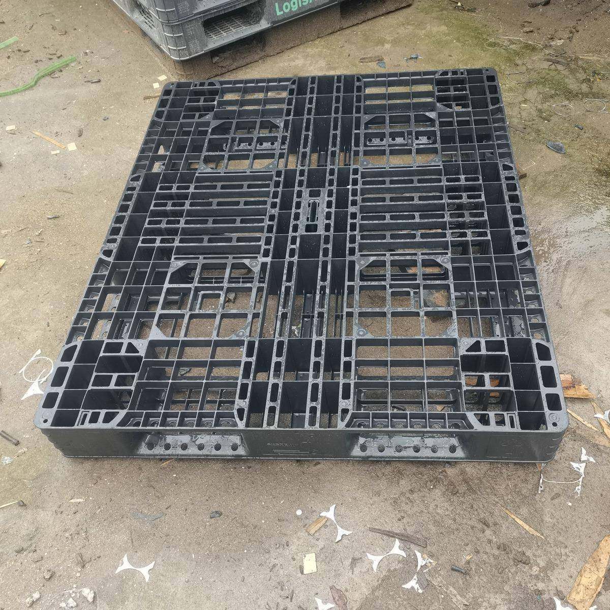 黑色塑料托盘网格田字叉车卡板仓储货架地台托板防潮垫板塑胶栈板,包装,塑料托盘,淘宝优惠券,粉丝福利购,淘宝优惠卷