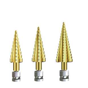宝塔钻头高硬度电动扳手转换头木工钻头开孔器模板金属钻阶梯钻头